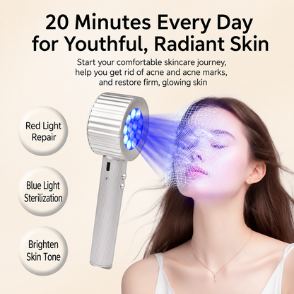 Handheld Red Light Skin Rejuvenation Device